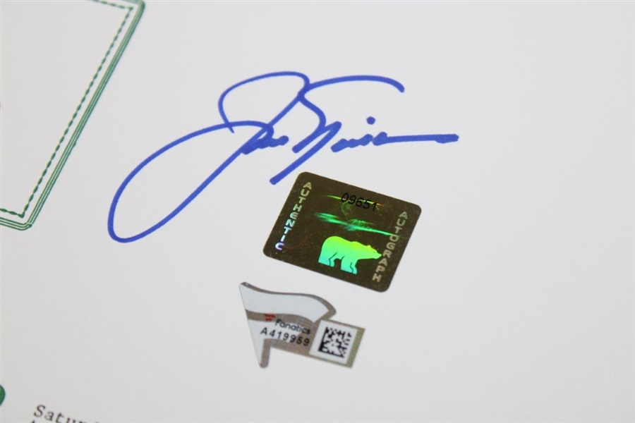 Jack Nicklaus Signed 1986 Masters Winning (4) Scorecards w/ Fanatics Hologram Authentication 