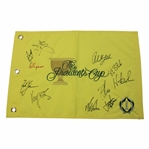 Mickelson Spieth and 9 Others Signed 2013 Presidents Cup Flag JSA ALOA