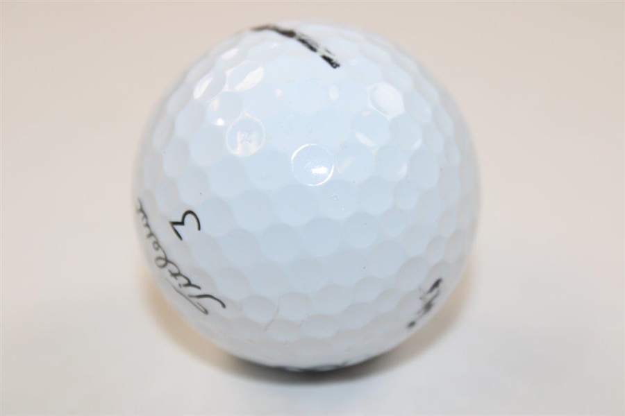 Cameron Young Signed Personal Used Titleist 3 Logo Golf Ball JSA ALOA