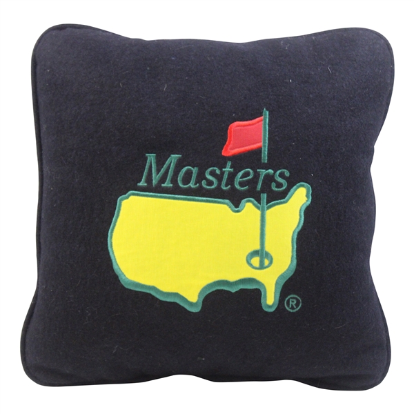 Masters Tournament Logo Black Pillow