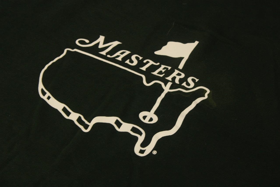 Masters Tournament Logo Dark Green Blanket