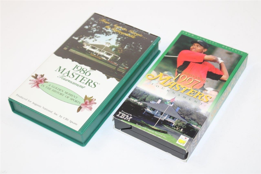 1986 & 1997 Masters Tournament VHS Tapes - Highlights & Golden Moments