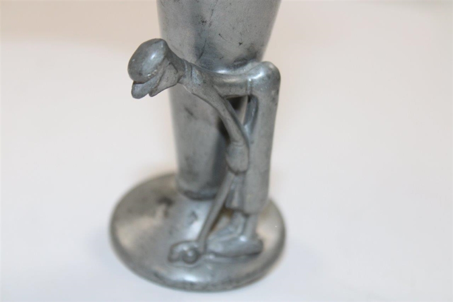 Art Deco Golf Themed Mayflower Pewter Vase Made By Weidlich Brothers 