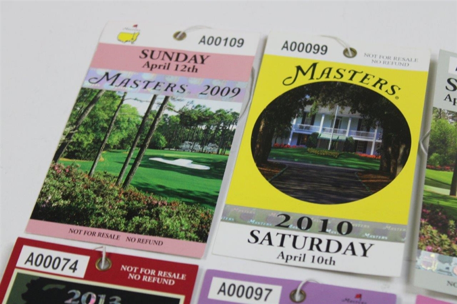 Ten (10) Consecutive Years of Masters Weekend Tickets - 2009-2018