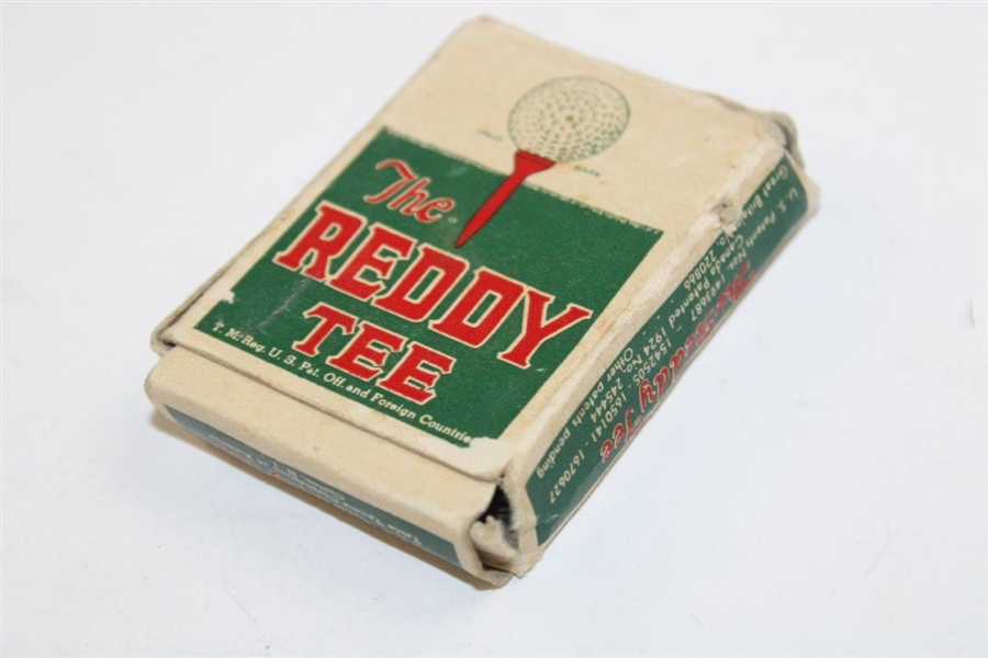 Vintage 'The Reddy Tee' Box with 18 Tees