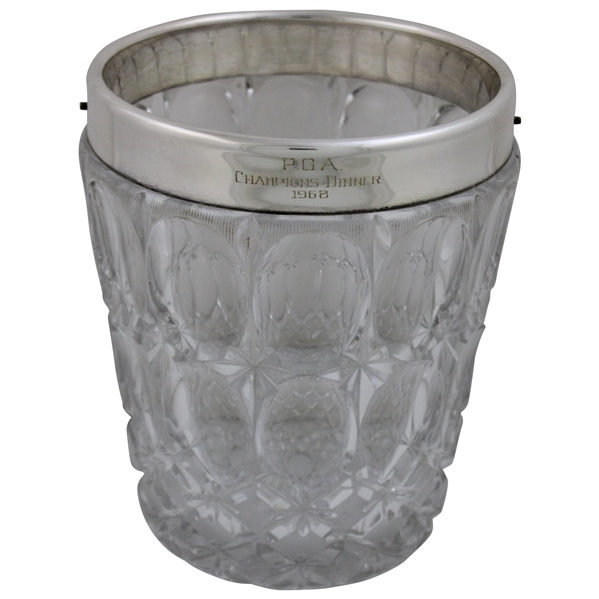 1968 PGA Champions' Dinner Large Crystal Cut Glass Ice Bucket Bowl