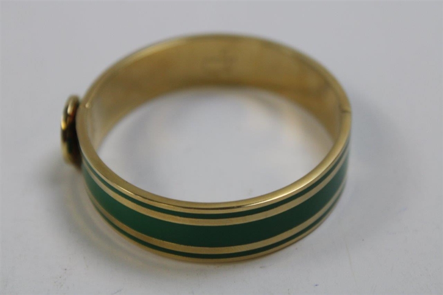 Masters Logo Green/Gold Bracelet w/Augusta National White Pouch