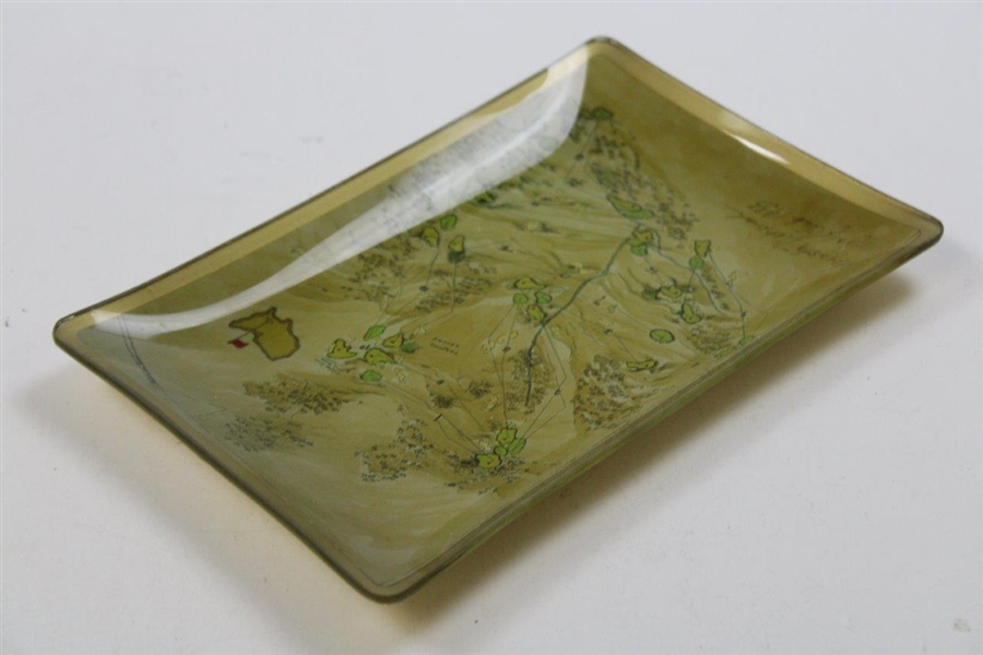 1933' Augusta National Golf Club Aerial Map Depicted on Ceramic Candy Dish
