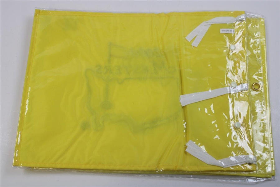 2004, 2006 & 2010 Masters Embroidered Flags in Original Sleeves - Phil Mickelson Wins