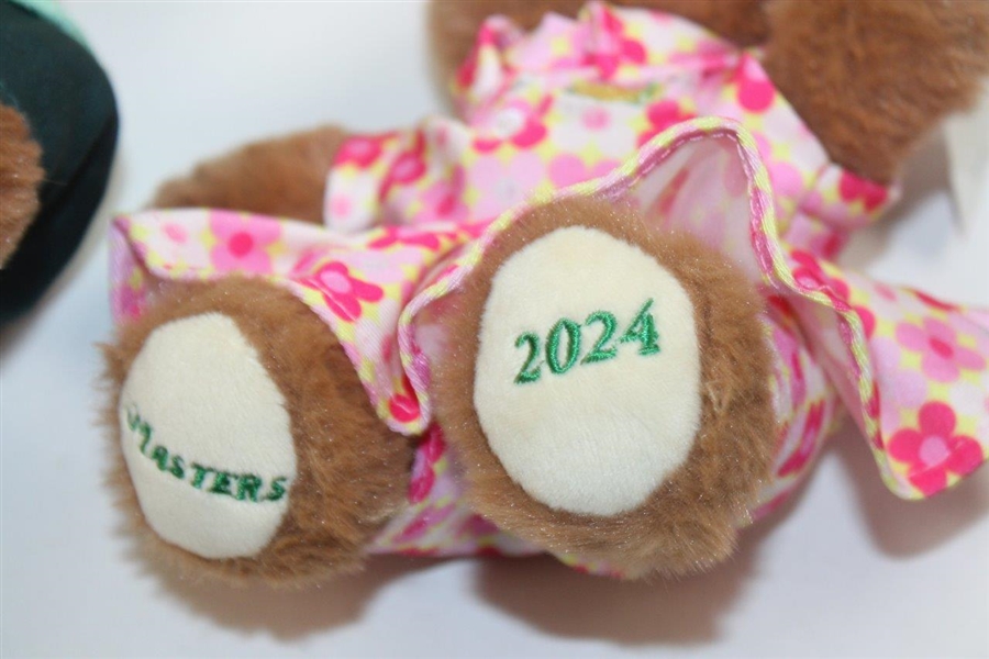 2024 Masters Tournament Logo Green & Pink Bears 
