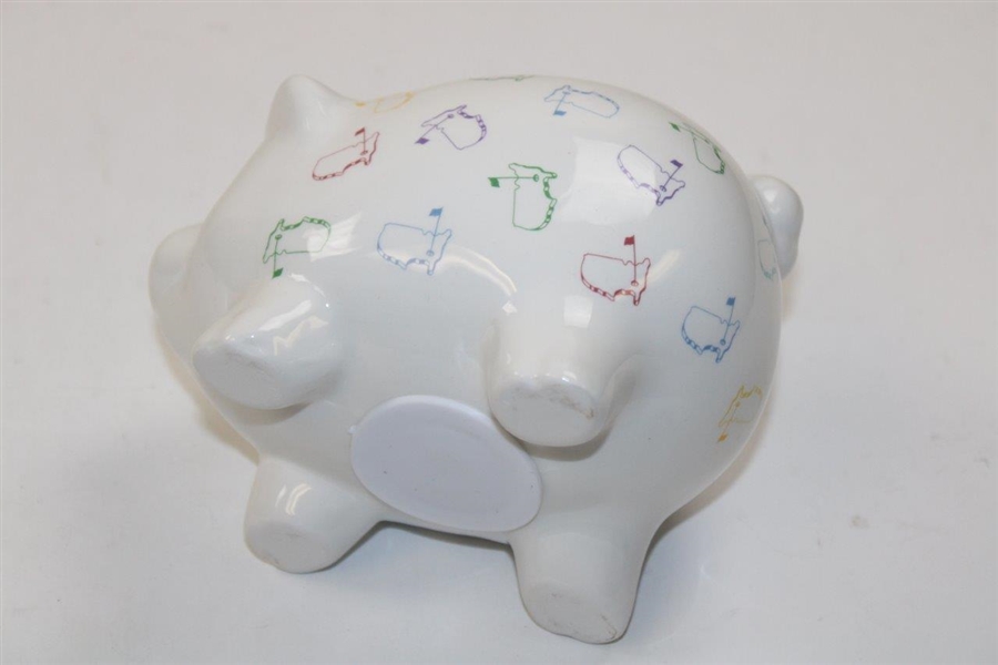 2024 Masters Tournament Logo White Piggy Bank in Original Box