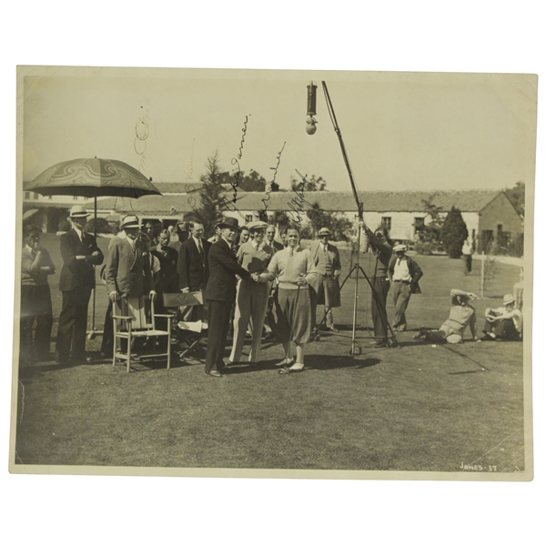 Bobby Jones, O.B. Keeler, & Others Signed 1937 Original Wire Photo PSA/DNA #W06406