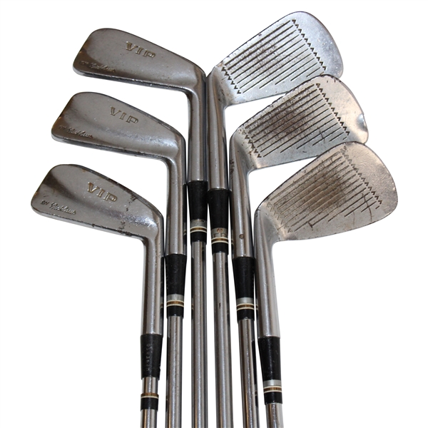 Jack Nicklaus' Personal Game Used Macgregor VIP Irons (2,3,4,6,7,9) & Jack Nicklaus Signed Letter