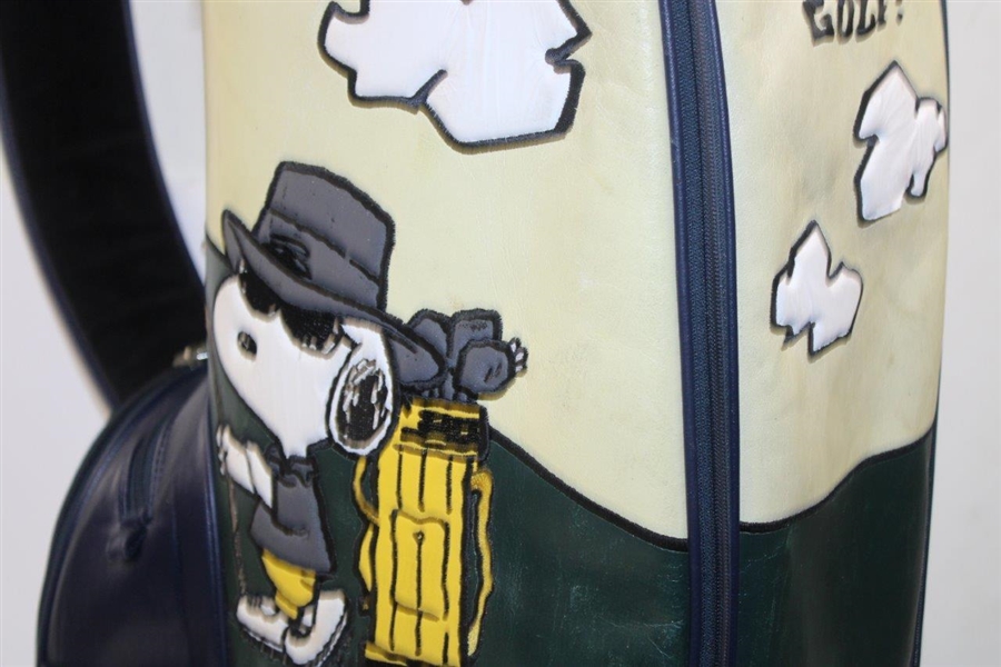 Snoopy & Woodstock Prototype Full Size Golf Bag for Peanuts Creator Charles Schultz