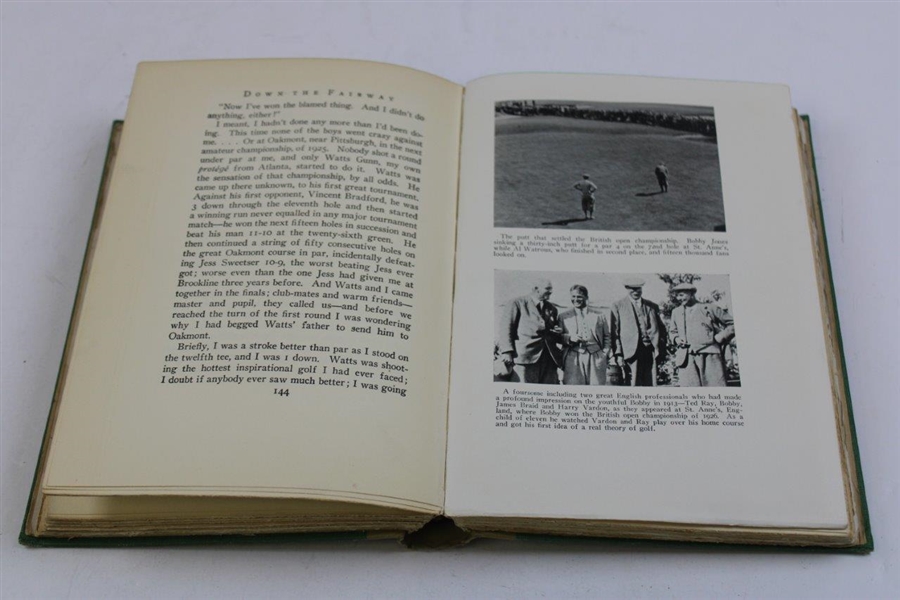 1927 'Down The Fairway' First Edition Book w/Reproduced Dust Jacket