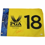 Rory McIlroy Signed 2014 PGA Championship At Valhalla Screen Flag JSA #V87398