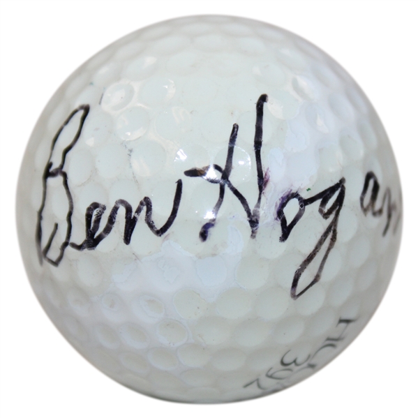 Ben Hogan Signed 'Hogan 392' Logo 2 Golf Ball JSA ALOA