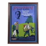 c.1920s Pinehurst Golf Balls Gene Sarazen Thos. E. Wilson & Co. Cardboard Advertisement