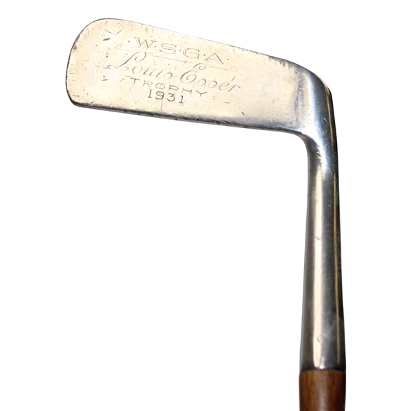 Babe Zaharias' 1931 Sterling Silver Louis Esser Gifted WSGA Trophy Putter 1938
