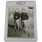 Bobby Jones Jr. & Sr. at ANGC Prior to First Masters News Service Original Photo AUTHENTIC PSA TYPE I