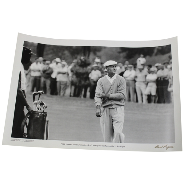 With Keenness & Determination, There's Nothing You Can't Accomplish Ben Hogan Poster