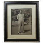 Olin Dutra Large Format 1934 Open Champion George Pietzcker Photo - Framed