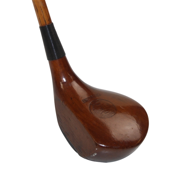 Spalding Crescent Hickory Shaft Left Handed Wood w/Shaft Stamp