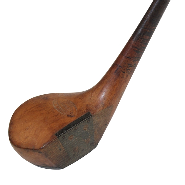 Spalding & Bros. Makers H. Vardon Hickory Shaft Brassie w/Shaft Stamp