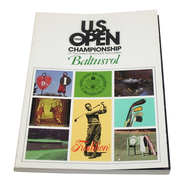 1980 US Open at Balustrol Official Program - Jack Nicklaus Win