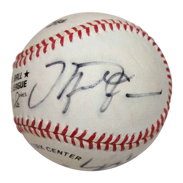 Michael Jordan, Charles Barkley & Lee Trevino Signed Rawlings Baseball JSA FULL YY97550 