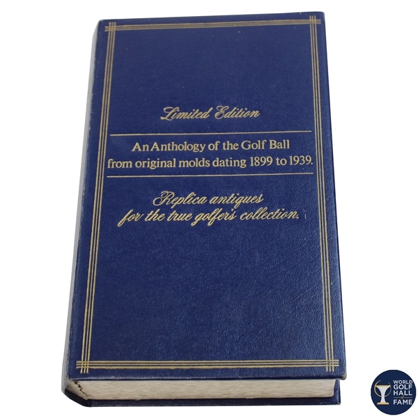 1899-1939 Limited Edition Anthology of the Golf Ball Original Molds Display - Blue