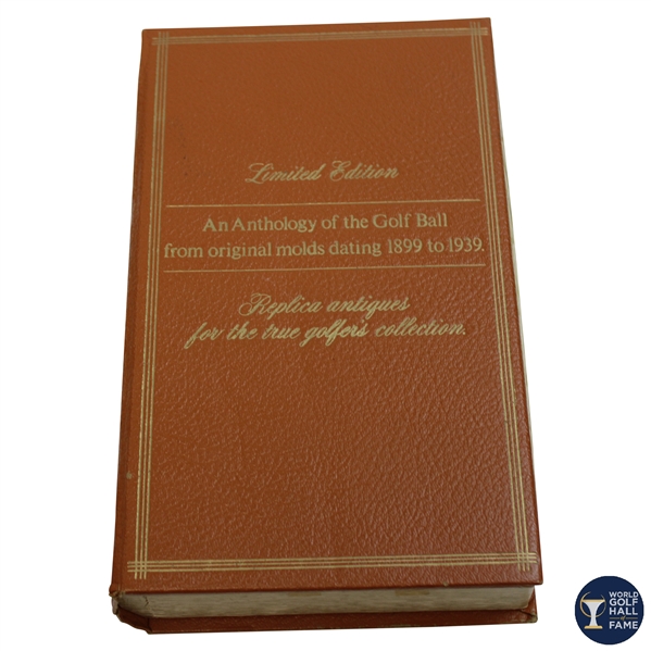 1899-1939 Limited Edition Anthology of the Golf Ball Original Molds Display - Brown