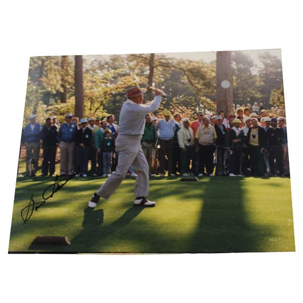 Sam Snead Signed Post Swing 1989 Masters Par 3 Contest 8x10 Original Photo JSA ALOA