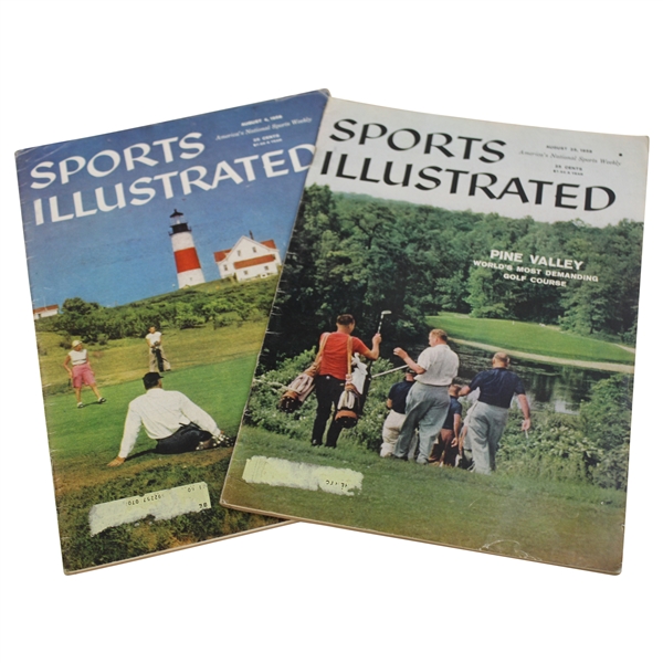 Two (2) 1958 Sports Illustrated Magazines - August 25th & August 4th