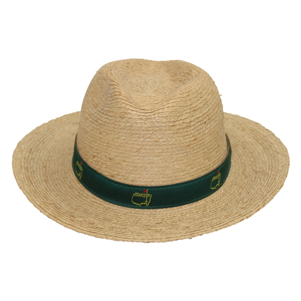 Masters Tournament Made in USA Straw Hat with Pine Green Band - L/XL