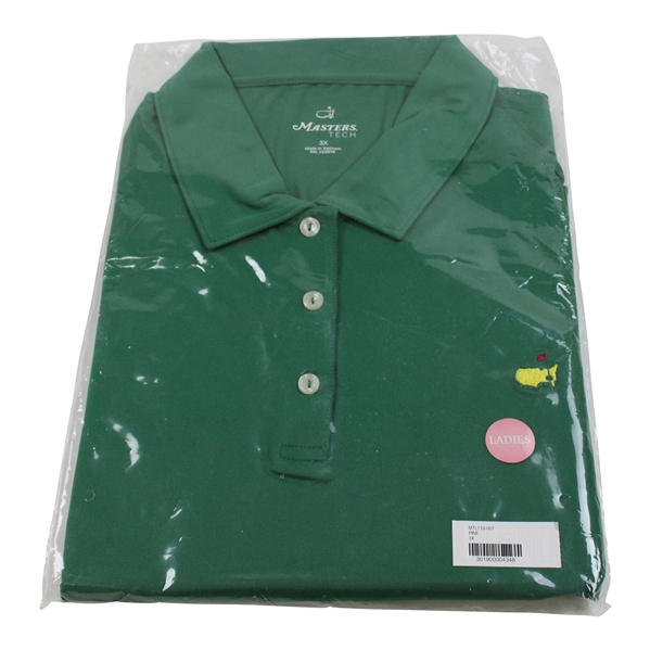 Masters Tournament Tech Pine Green Ladies Golf Shirt in Original Packaging - Size 3X