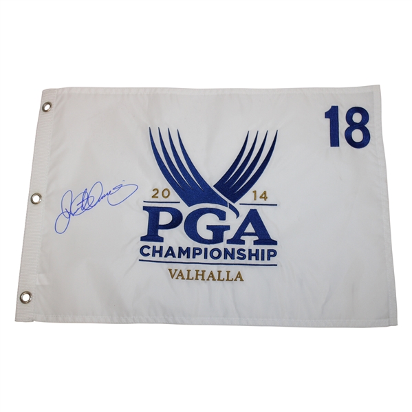 Rory McIlroy Signed 2014 PGA at Valhalla Embroidered White Flag JSA ALOA