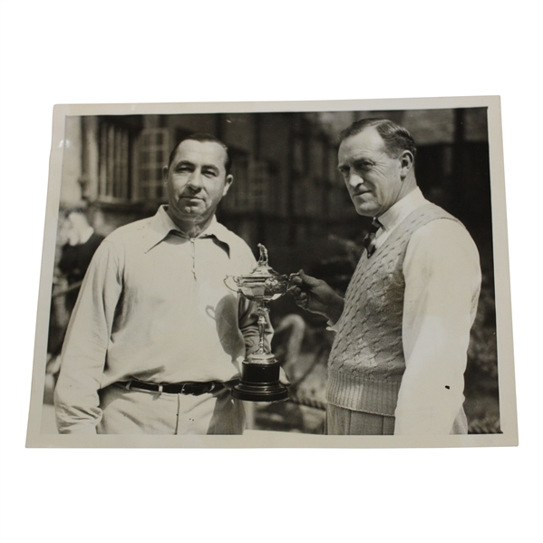 1935 Ryder Cup Team Captains Walter Hagen & Whitcombe Original Type 1 Photograph Ridgewood C.C.