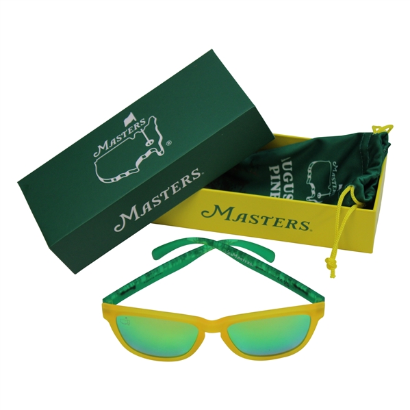 Masters Tournament Augusta Pines Themed Sunglasses w/Carry Bag & Box