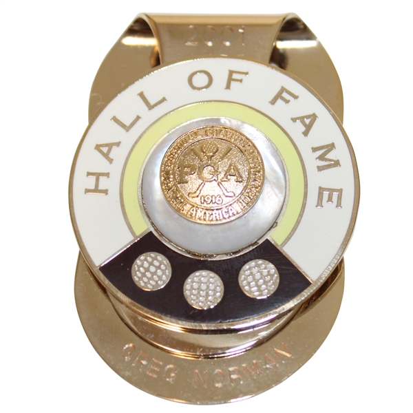 Greg Norman PGA Hall Of Fame 2001 Inductee Commemorative Money Clip