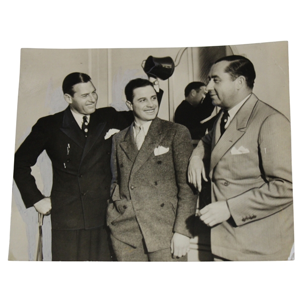 1935 Walter Hagen, Dick Arlen & Joe Hurst Cooling Off Photo