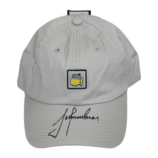 Trevor Immelman Signed 2008 Masters Tournament Square Patch White Hat JSA ALOA