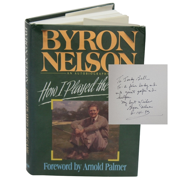 Byron Nelson Signed 1993 How I Played The Game Book JSA ALOA