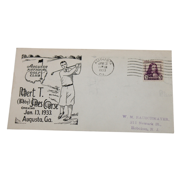 1933 Augusta National Golf Club Bobby Jones Course Opening FDC - Black