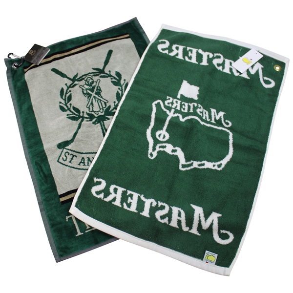 Masters Tournament & St. Andrews Old Course Golf Towels