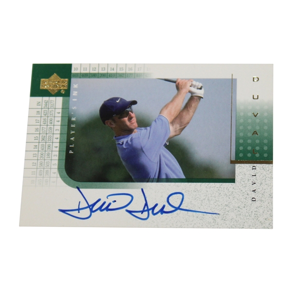 David Duval Signed 2001 Upper Deck Players Ink Card