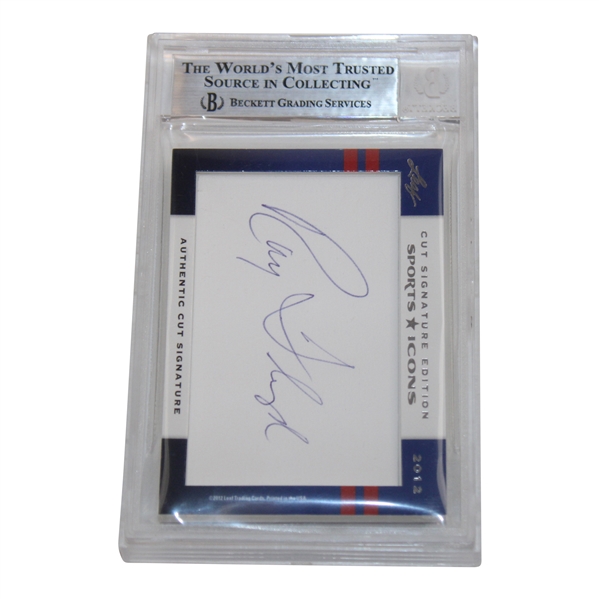 Woosnam & Floyd Signed 2012 Leaf Sports Icons Card Beckett 1 of 1 