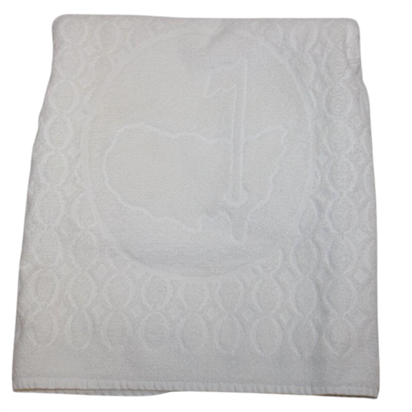 Augusta National Golf Club Masters Logo White Towel by Martex