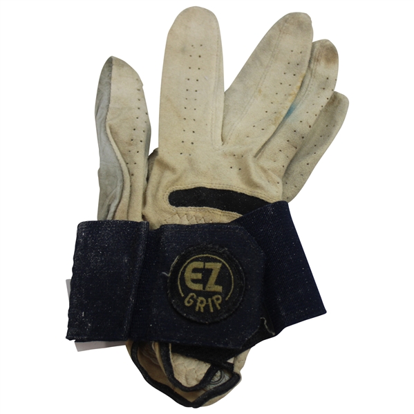 Johnny Unitas Personal EZ Grip Blue & White Used Golf Glove