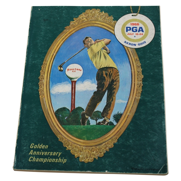 1966 PGA Championship at Firestone CC Official Program - Al Geiberger Winner